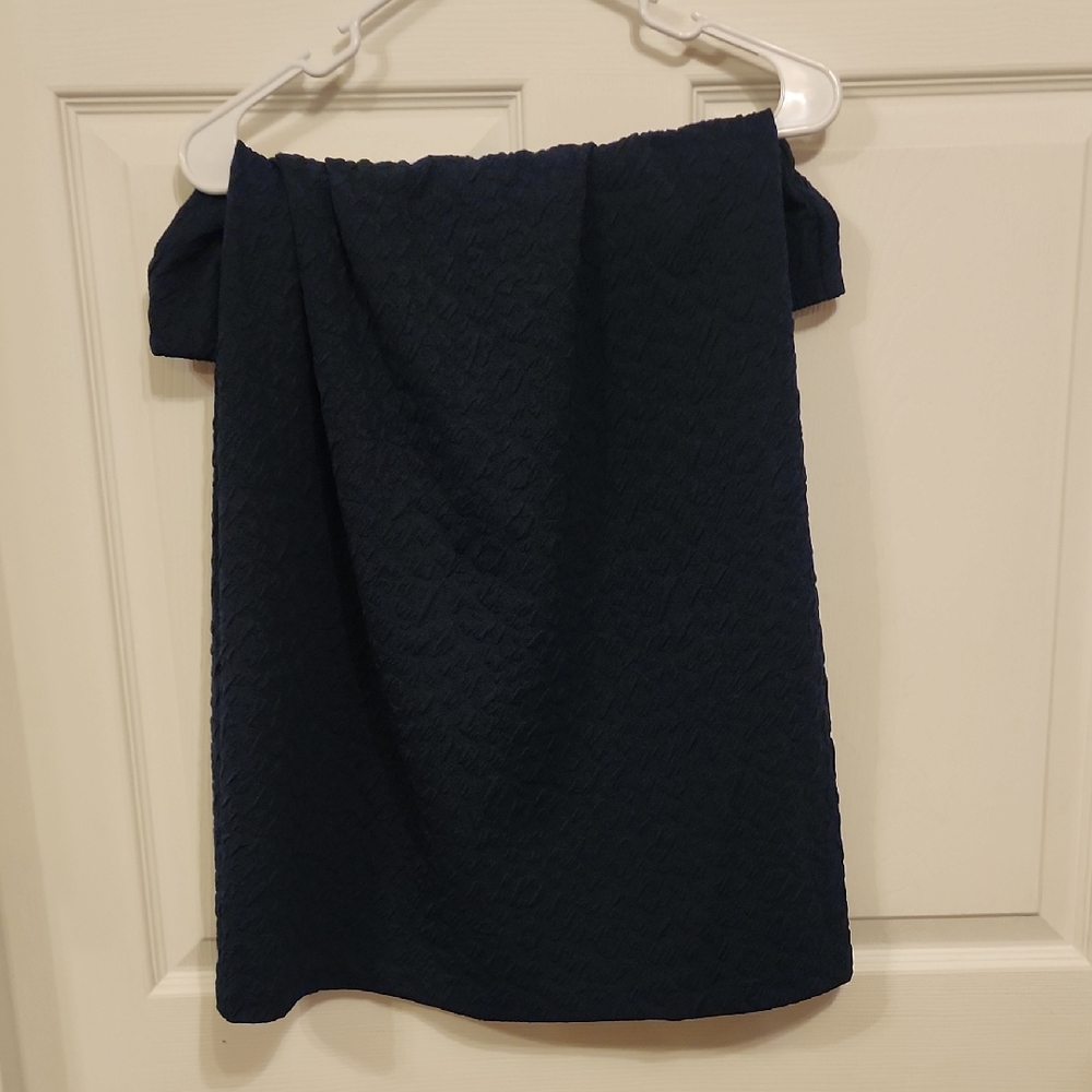Cato Midnight Blue Textured Skirt
